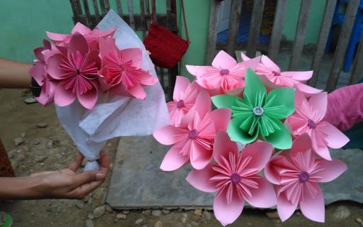Cara Membuat Buket Bunga dari Kertas Origami